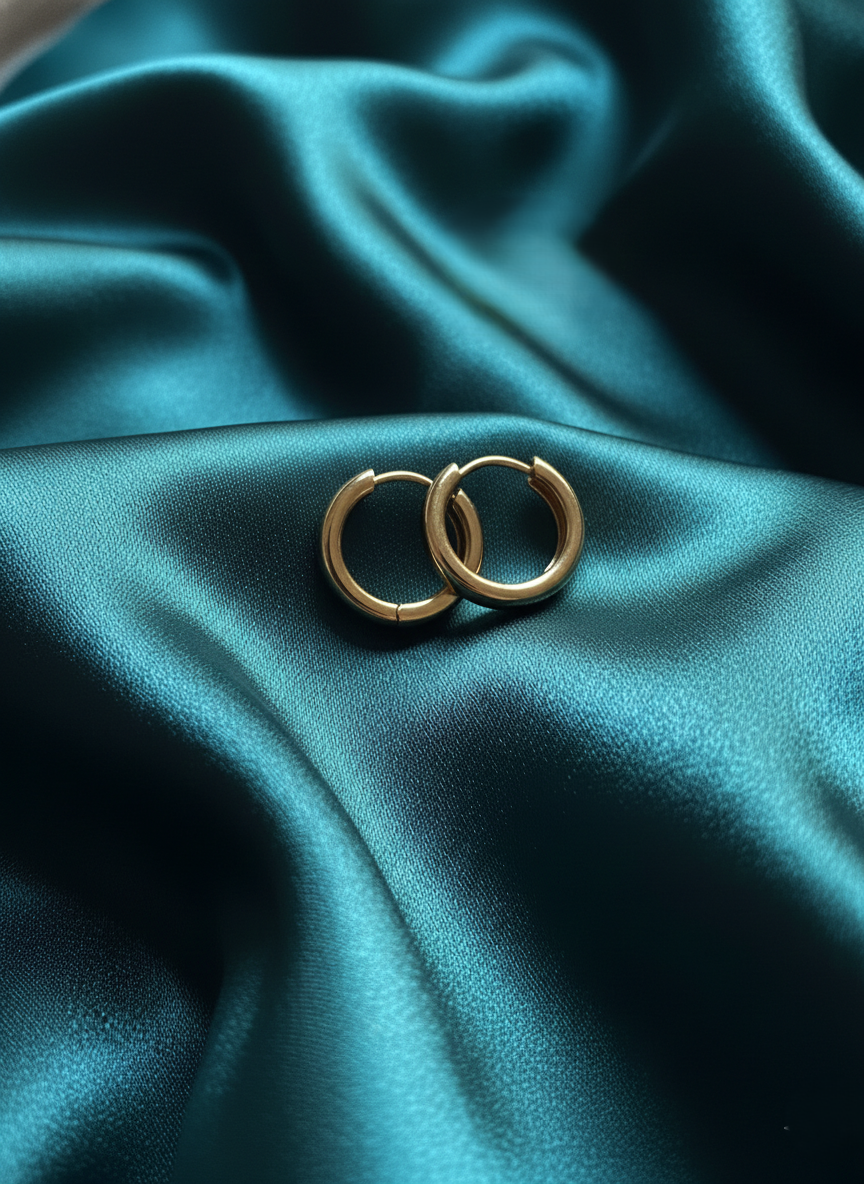 The Essential Trio – Gold Hoop Earrings-Pack of 3