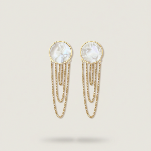 Aurora Pearl Cascade Earrings