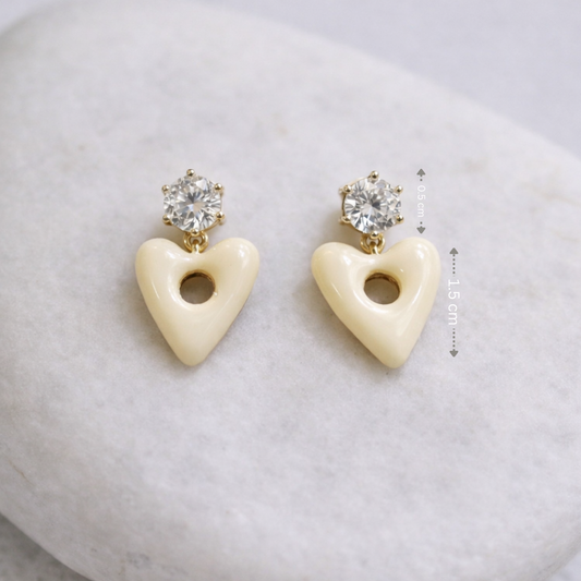 Luna Glow Heart Drops Earrings