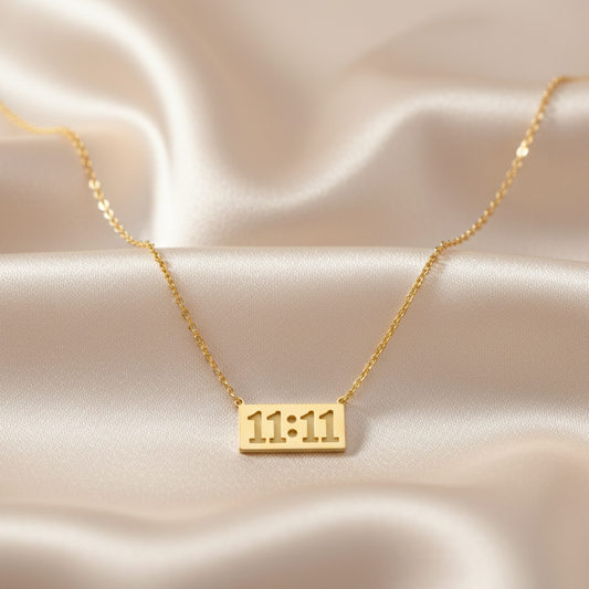 11:11 Manifest Bar Necklace