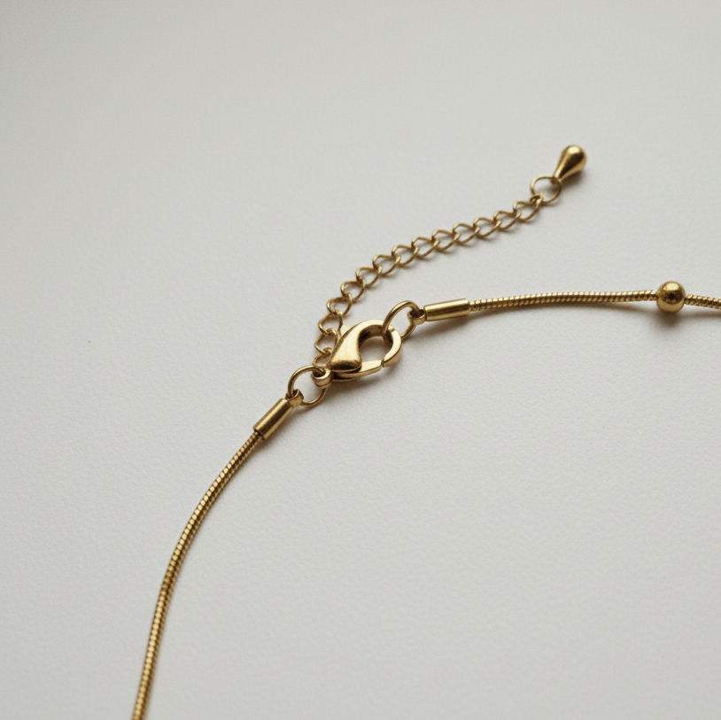 Dot-Dash Gold Chain Necklace