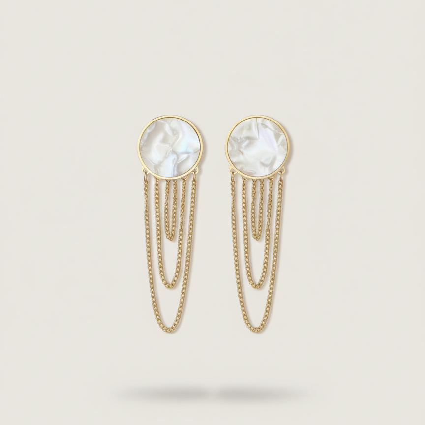 Aurora Pearl Cascade Earrings