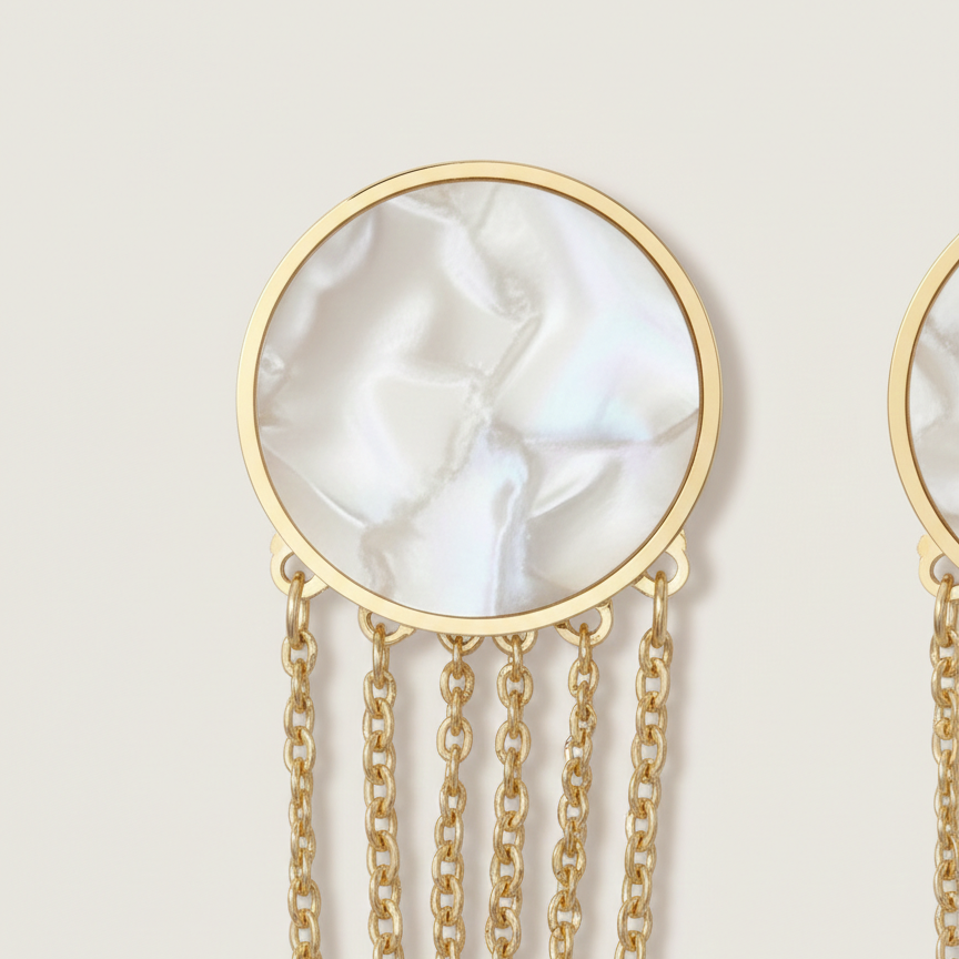 Aurora Pearl Cascade Earrings