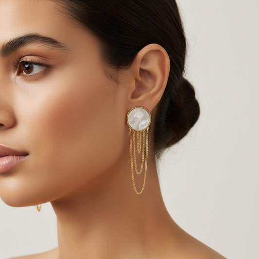 Aurora Pearl Cascade Earrings