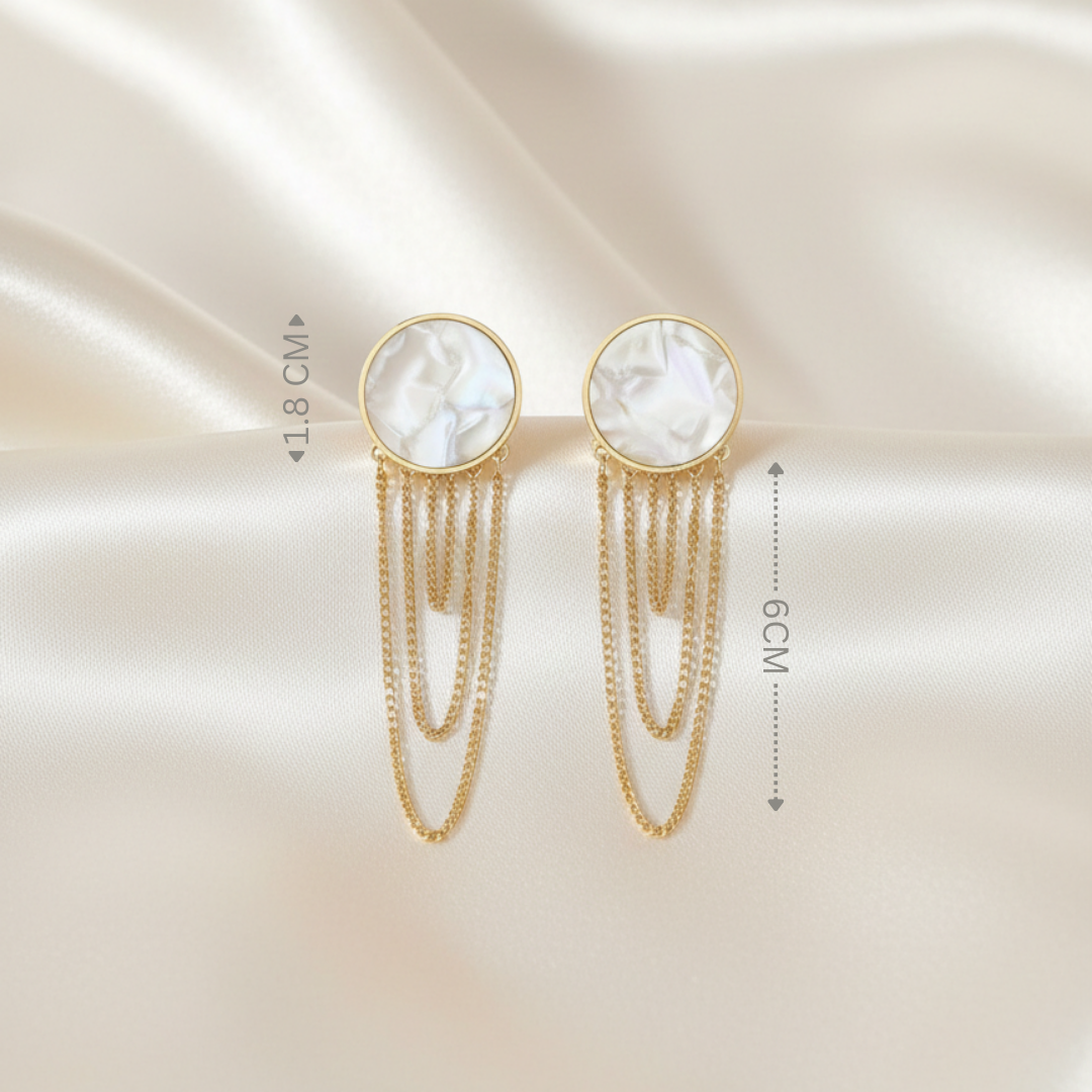 Aurora Pearl Cascade Earrings
