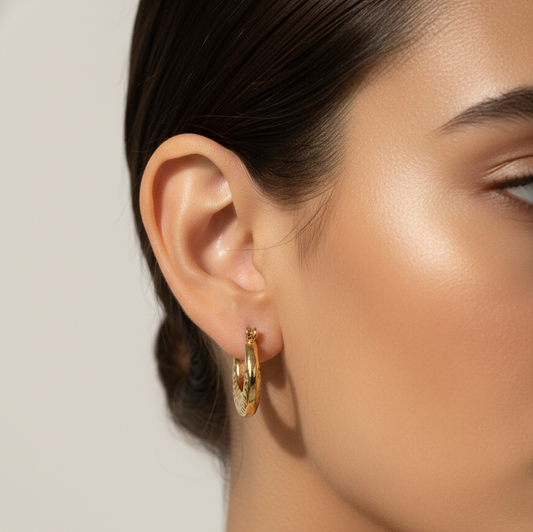 Aurea Halo Hoop Earrings