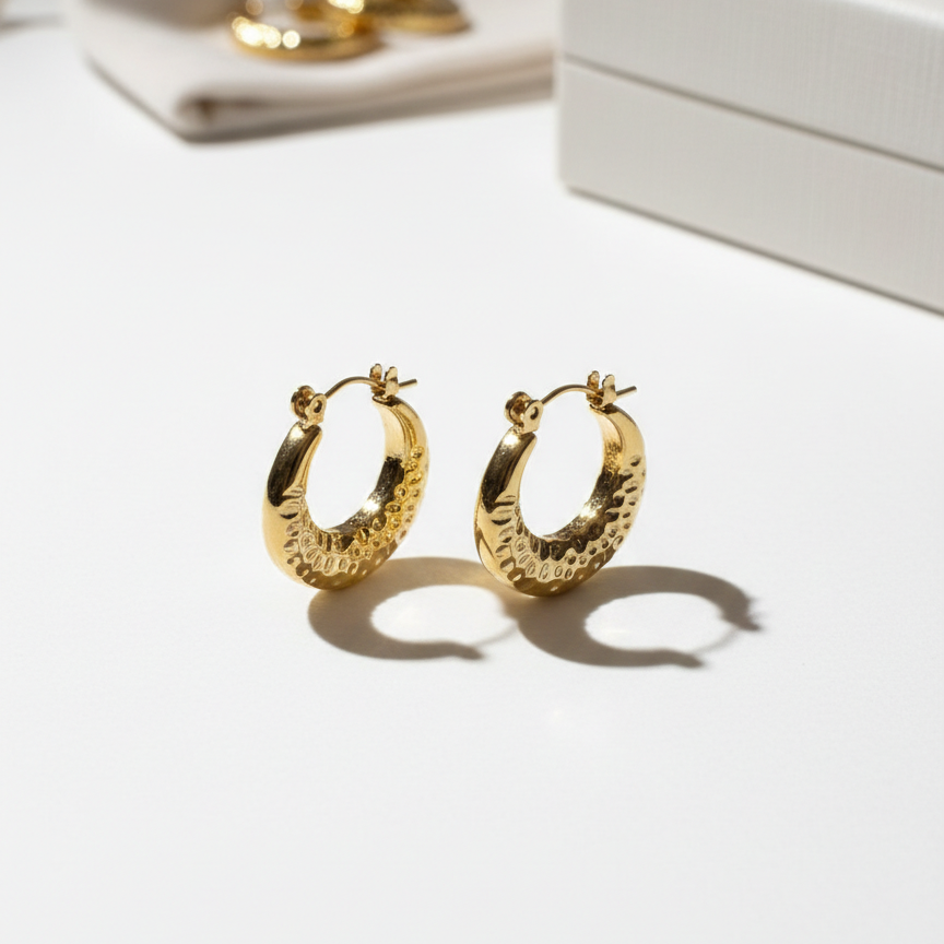 Aurea Halo Hoop Earrings