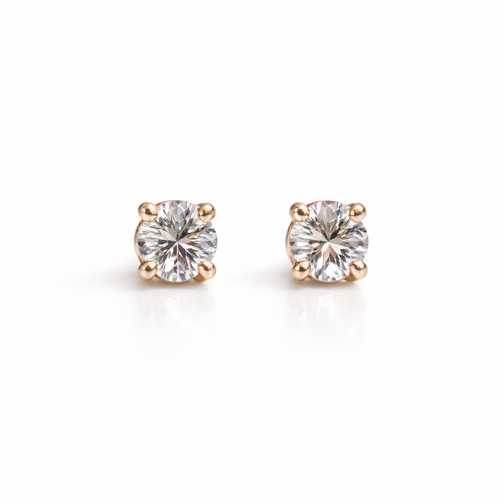Little Luxe Rose Gold Elephant Trio Earrings
