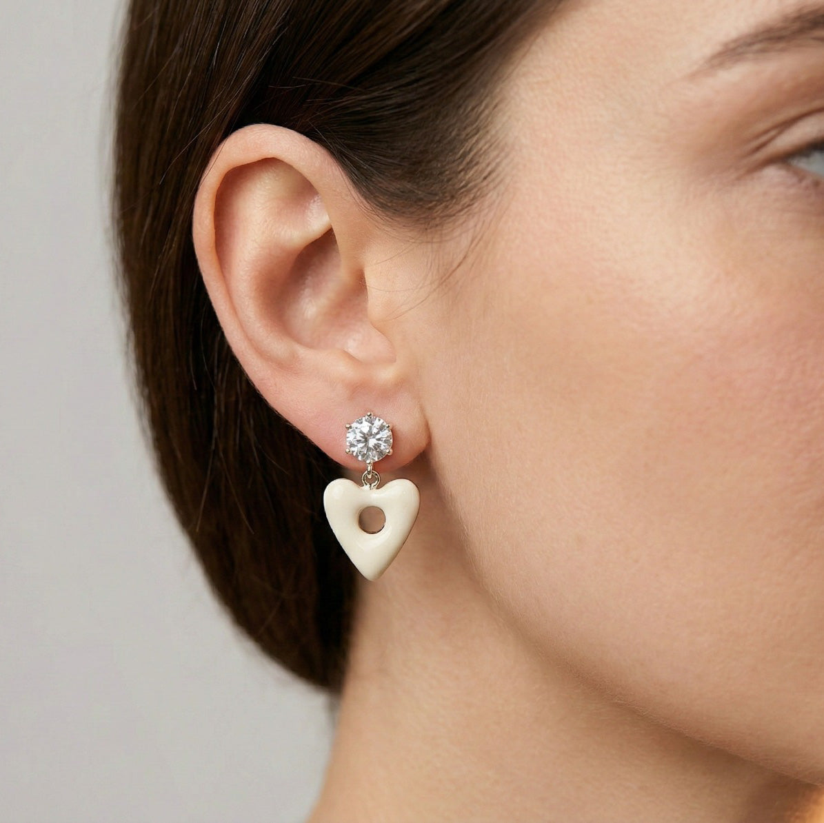 Luna Glow Heart Drops Earrings