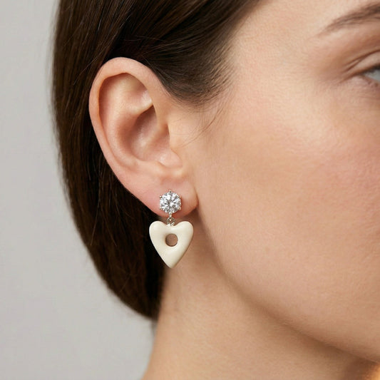 Luna Glow Heart Drops Earrings