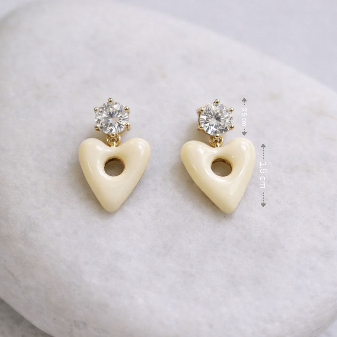 Luna Glow Heart Drops Earrings