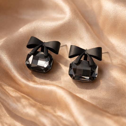 Tiny Bow, Big Drama Earrings